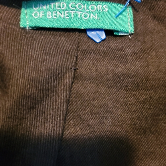 UNITED COLORS OF BENETTON Women's Taupe Double Breasted Wool Coat US 10 / EU 40 - Picture 5 of 8